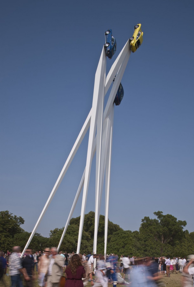 Illustration for article titled Car Art: Gerry Judah's New Sculpture for Porsche GB